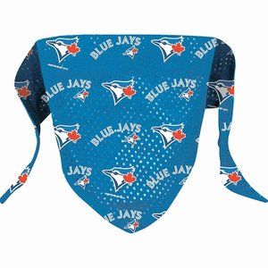TORONTO BLUE JAYS  BANDANA SCARF MLB Over Collar Slide On Pet Dog Cat Sz: S/M